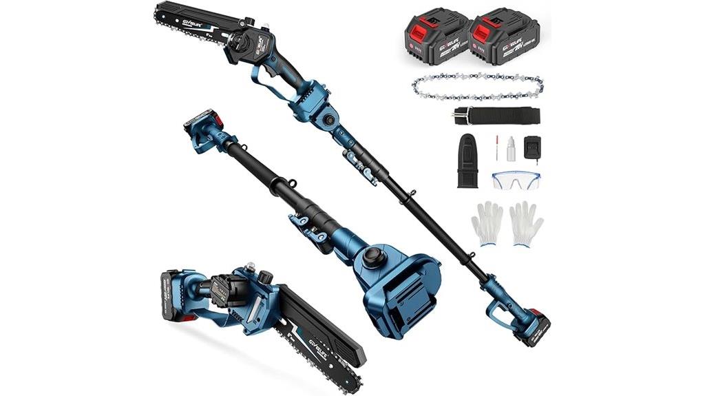 electric pole saw reach