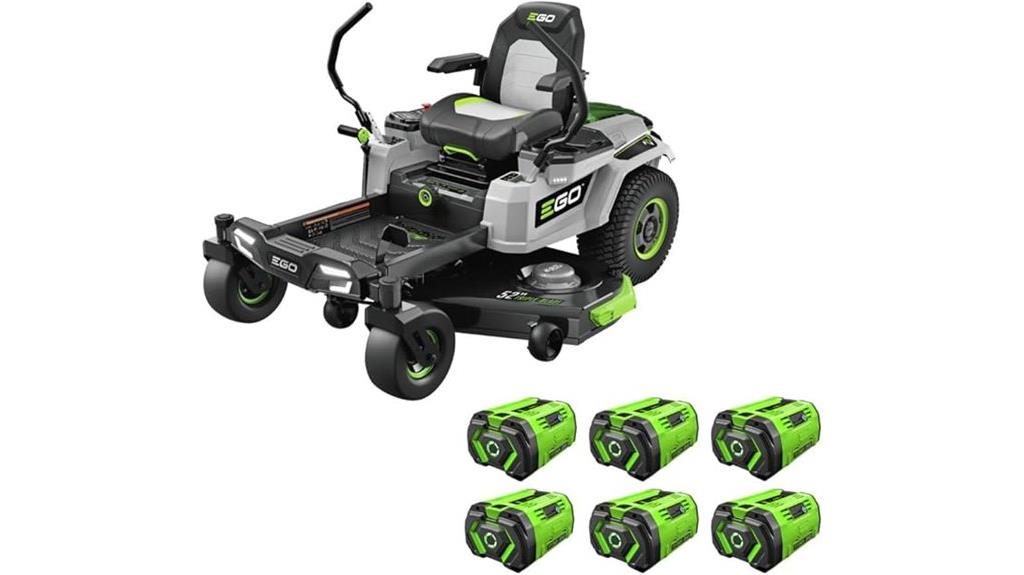 electric riding mower included