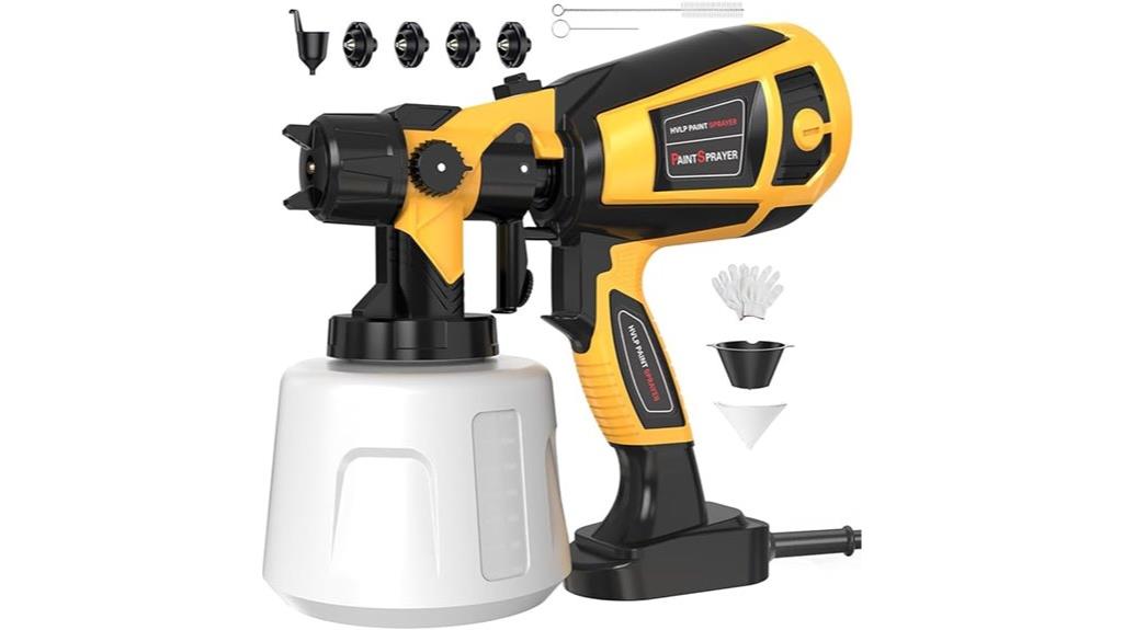 electric spray gun with adjustable nozzles