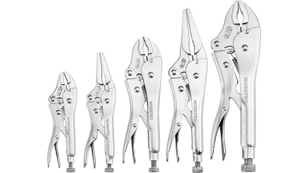 five piece locking pliers