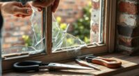 fixing a shattered window