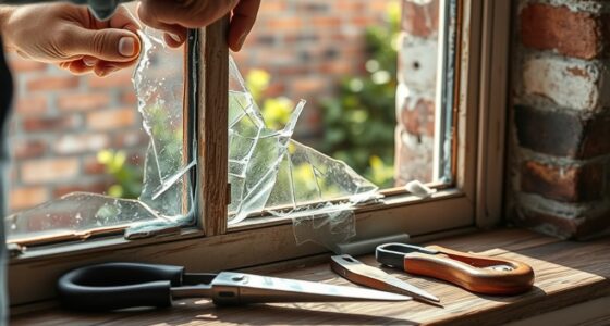 fixing a shattered window