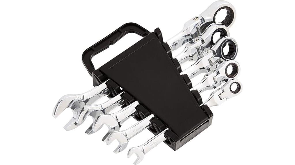 flexible metric ratchet wrench set
