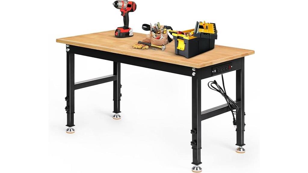 flexible workbench with power