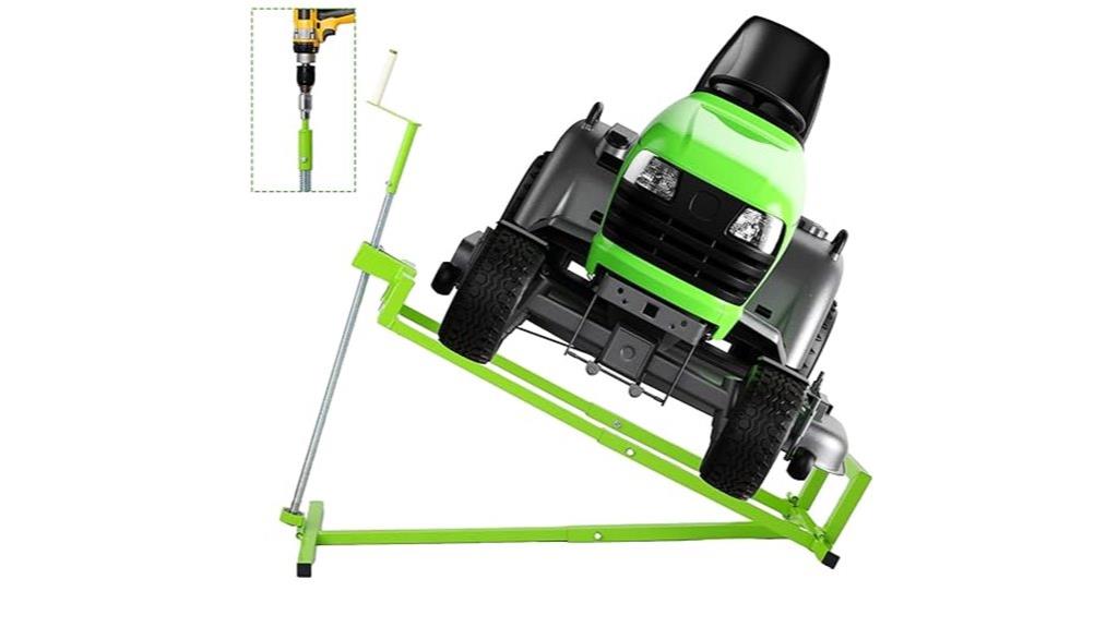 foldable lawn mower jack