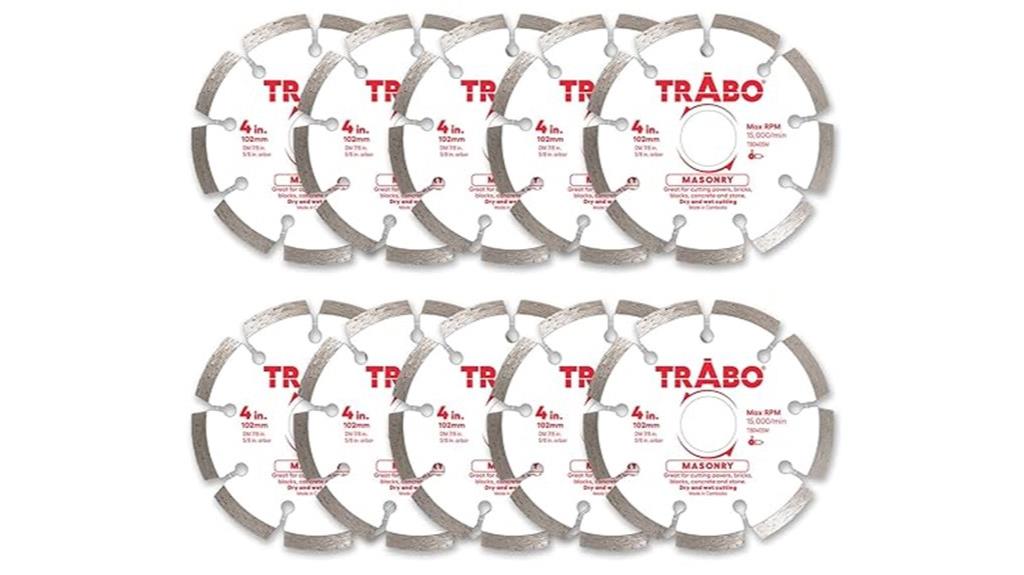 four inch masonry diamond blades