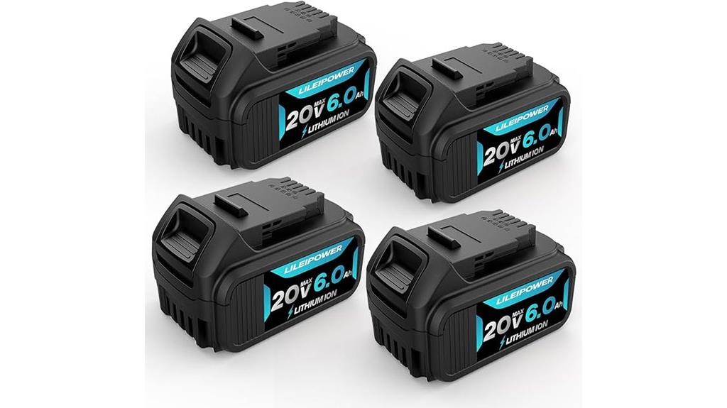 four pack 6 0ah batteries