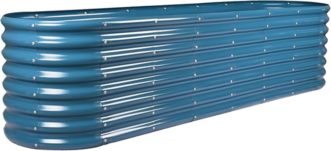 galvanized raised garden bed