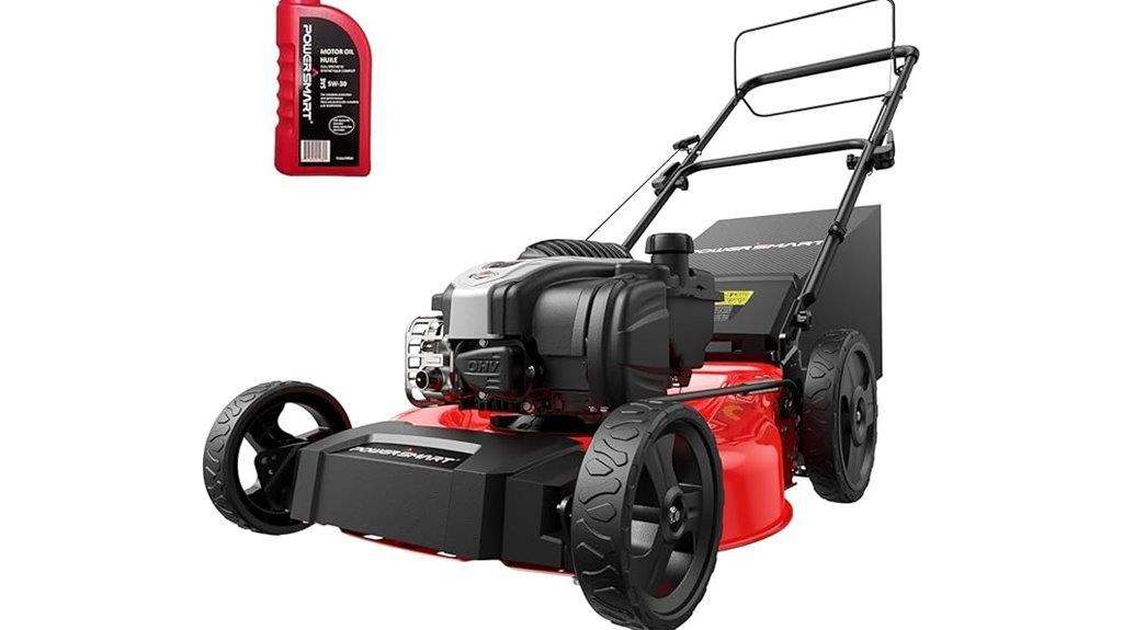 gas powered 21 inch mower
