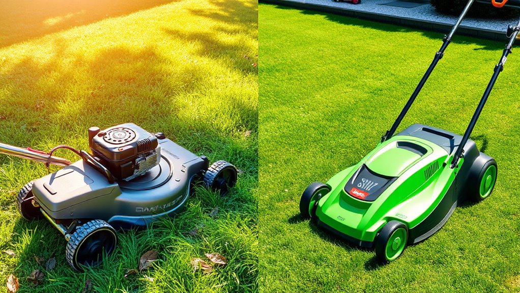 gas vs electric mowers