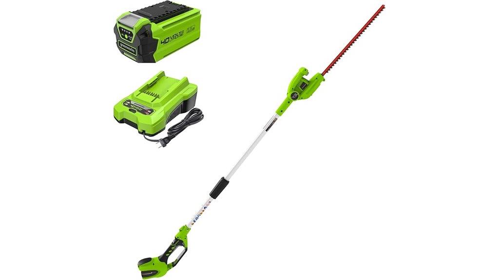 greenworks 40v hedge trimmer