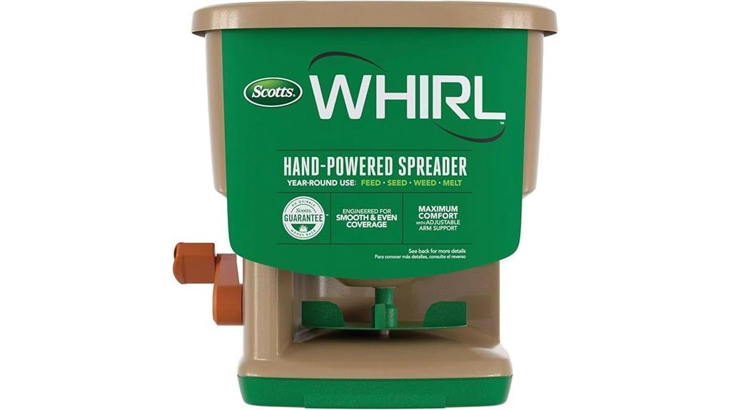 hand powered lawn spreader