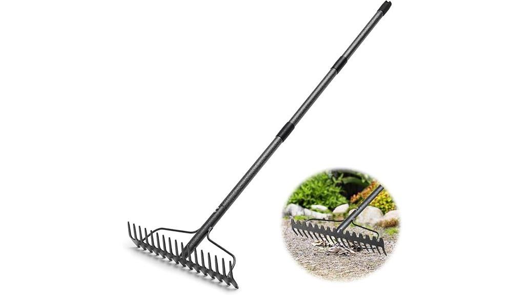 heavy duty adjustable bow rake