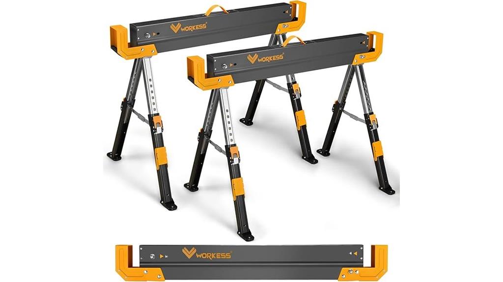 heavy duty adjustable sawhorses