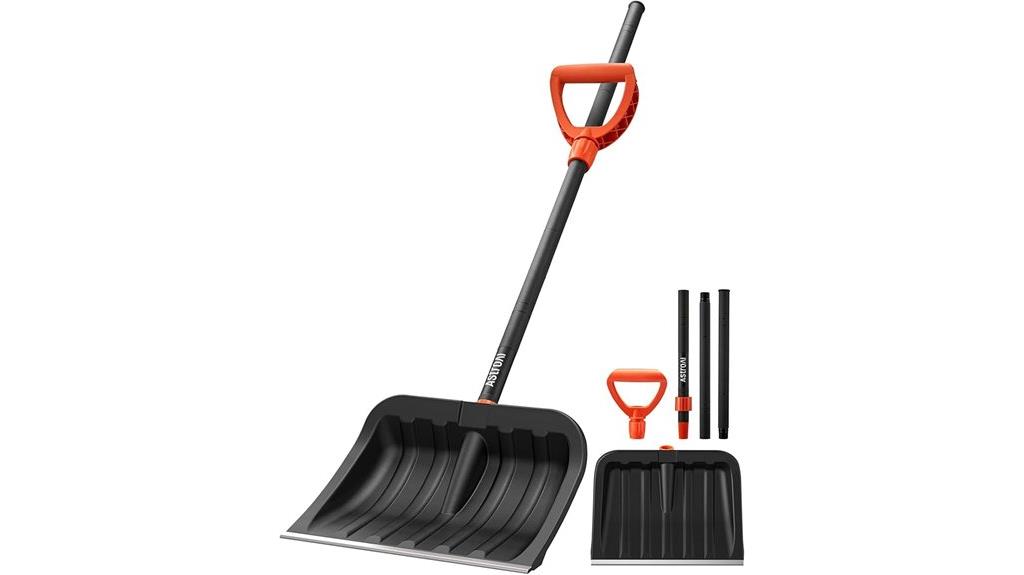 heavy duty ergonomic snow shovel