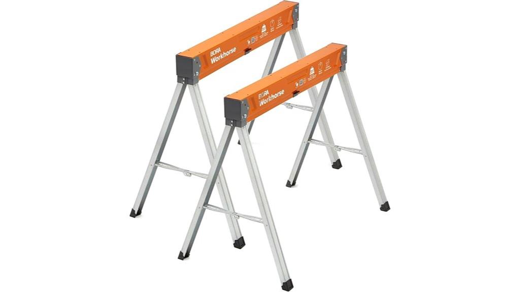 heavy duty folding sawhorses pair