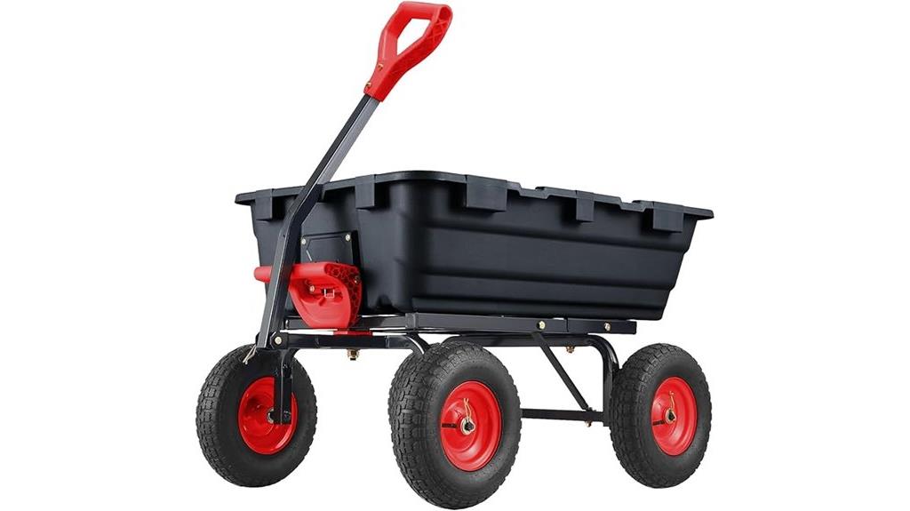 heavy duty poly dump cart