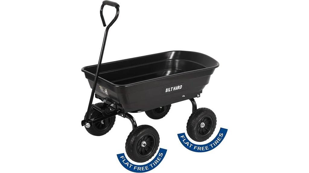 heavy duty poly dump cart