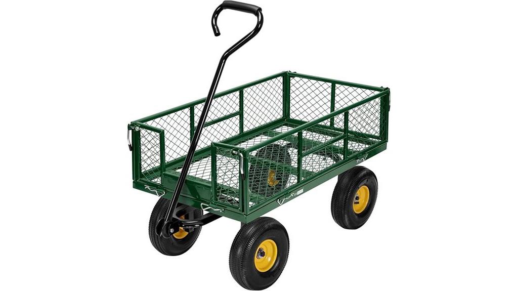 heavy duty steel garden cart