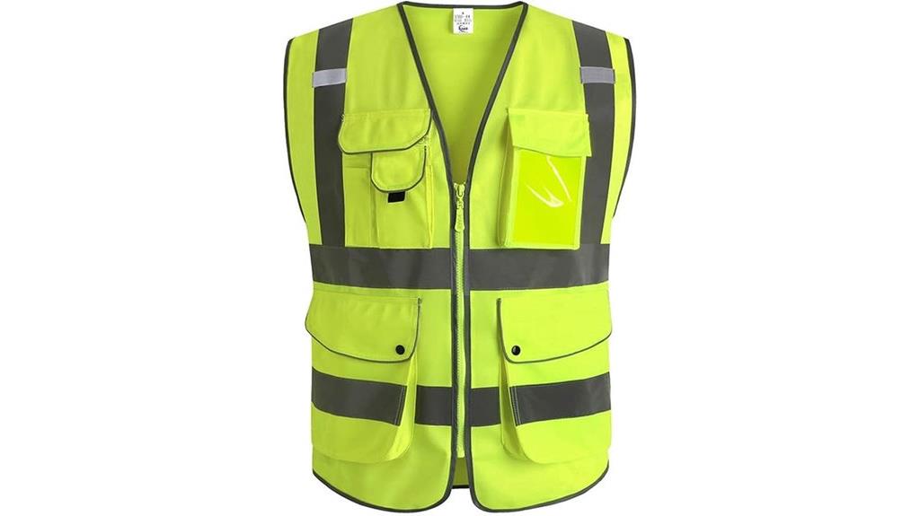 high visibility reflective safety vest
