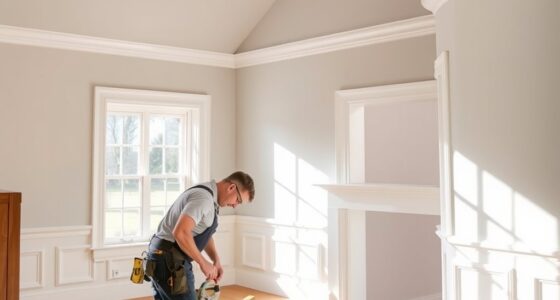 installing new baseboards and trim