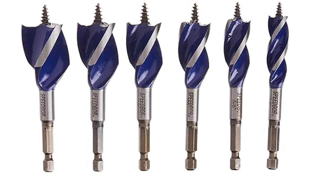 irwin 6 piece wood drill bits