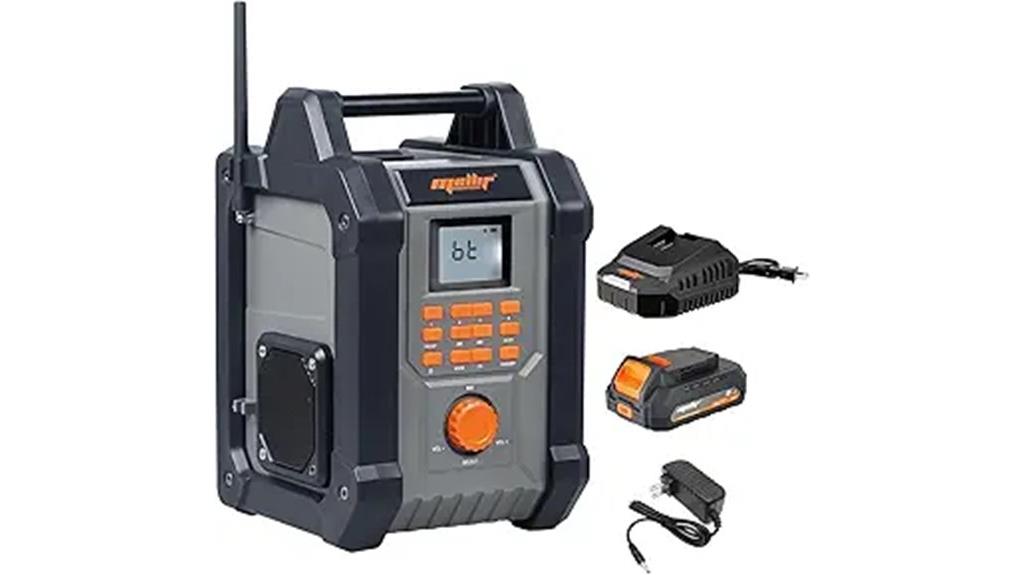 jobsite radio compatible with dewalt