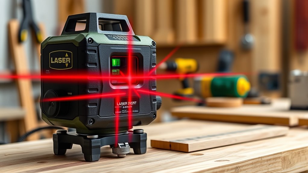key laser level features