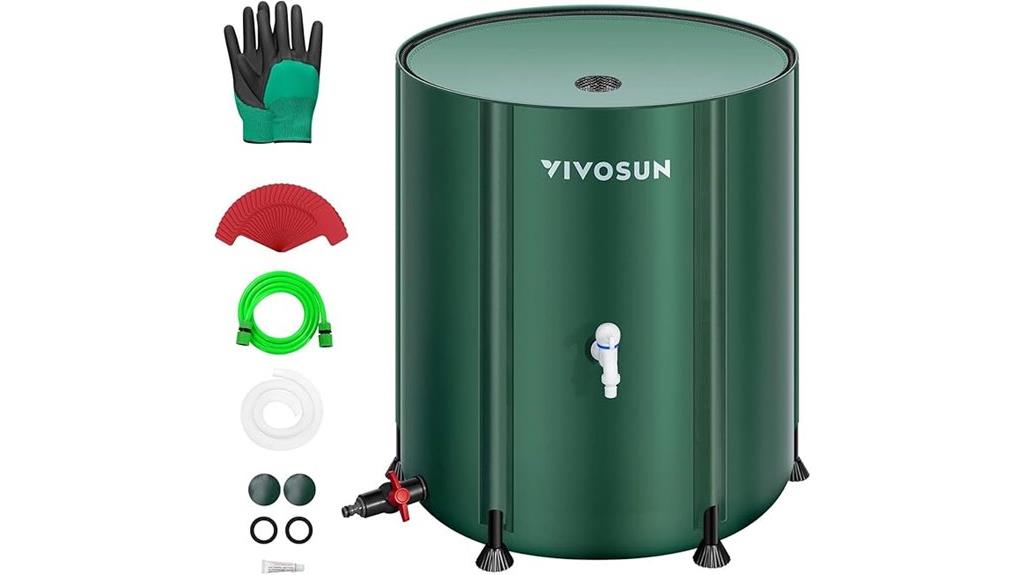 large collapsible rain barrel