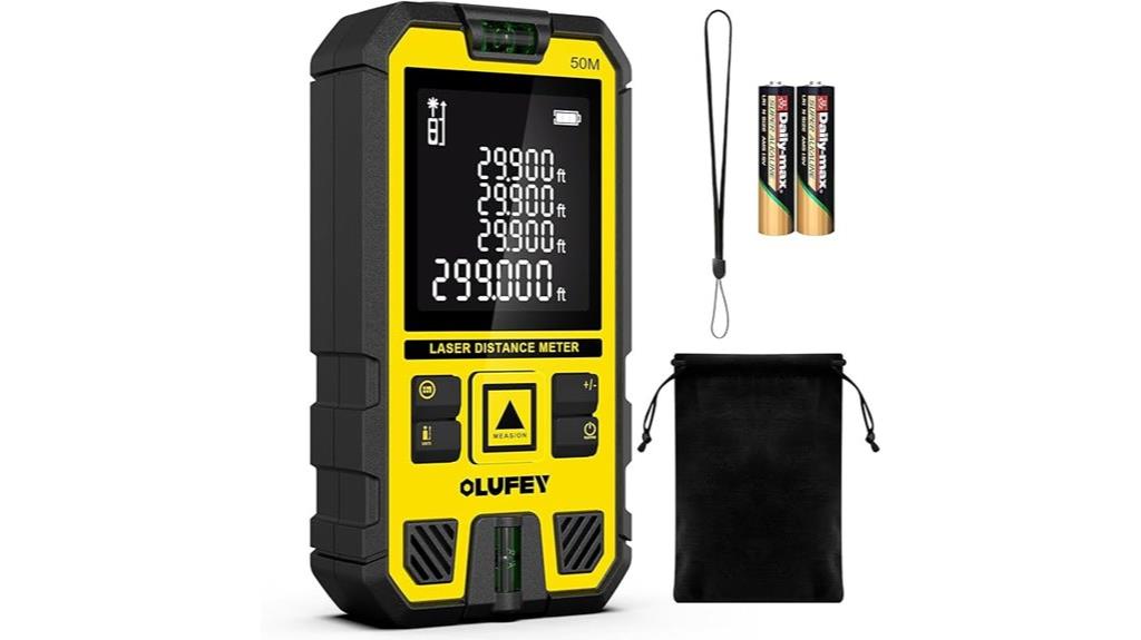 laser distance meter with bubble