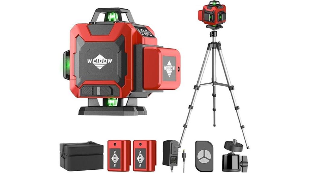 laser level with tripod