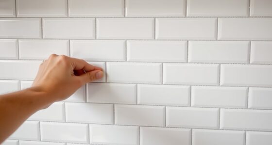 lay tile backsplash carefully