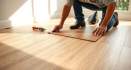 laying durable vinyl flooring