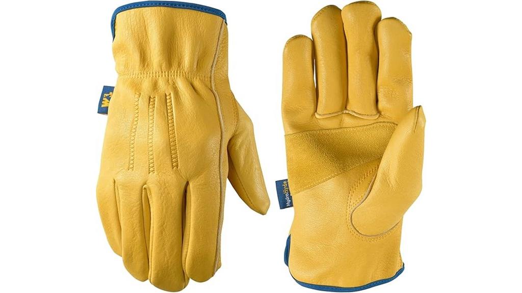 leather work gloves large