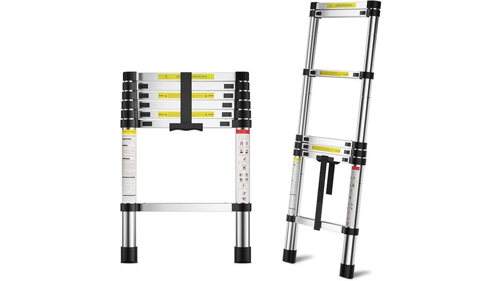lightweight telescoping extension ladder