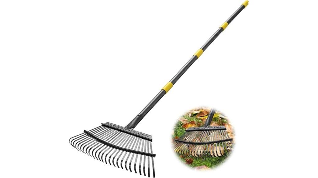 long adjustable leaf rake