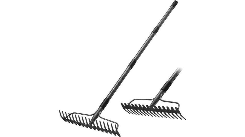 long handled garden rake