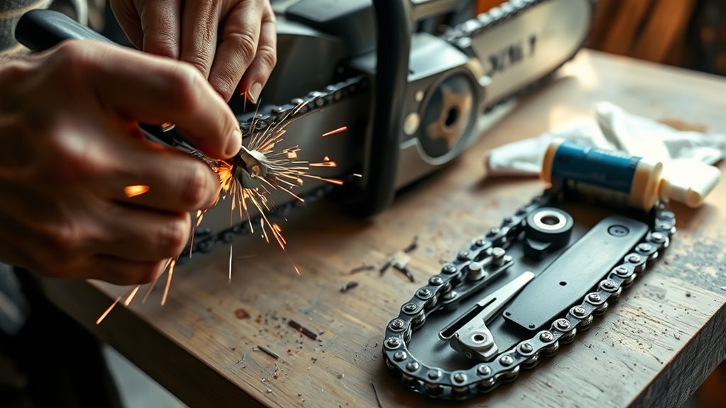 maintain sharpen clean tools