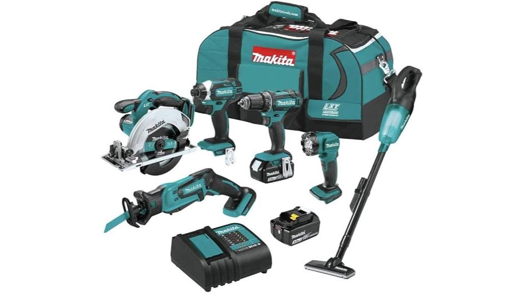 makita 6 piece cordless kit