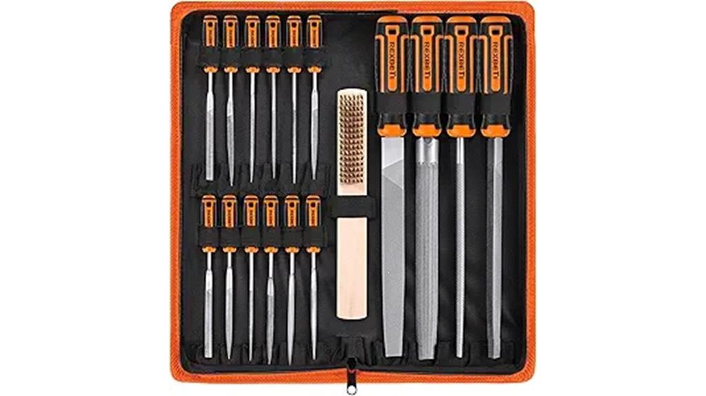 metal file set with case