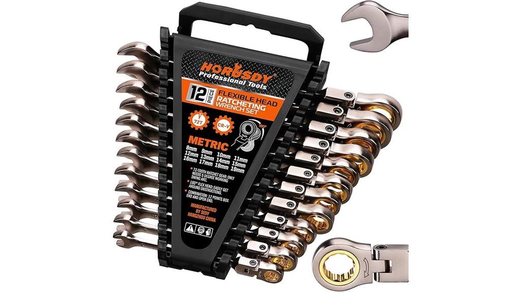 metric ratcheting wrench set