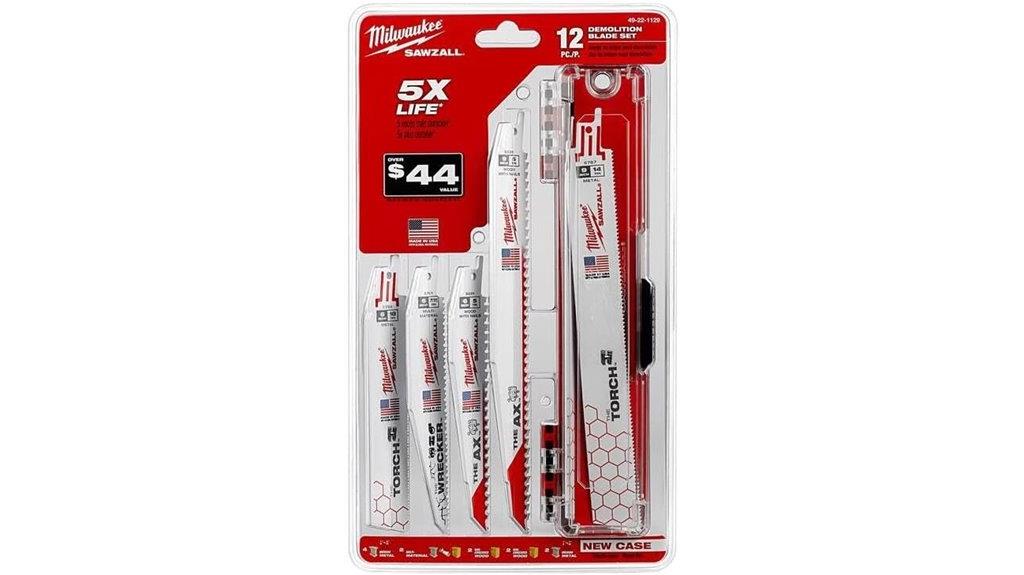 milwaukee 12 piece reciprocating blade set