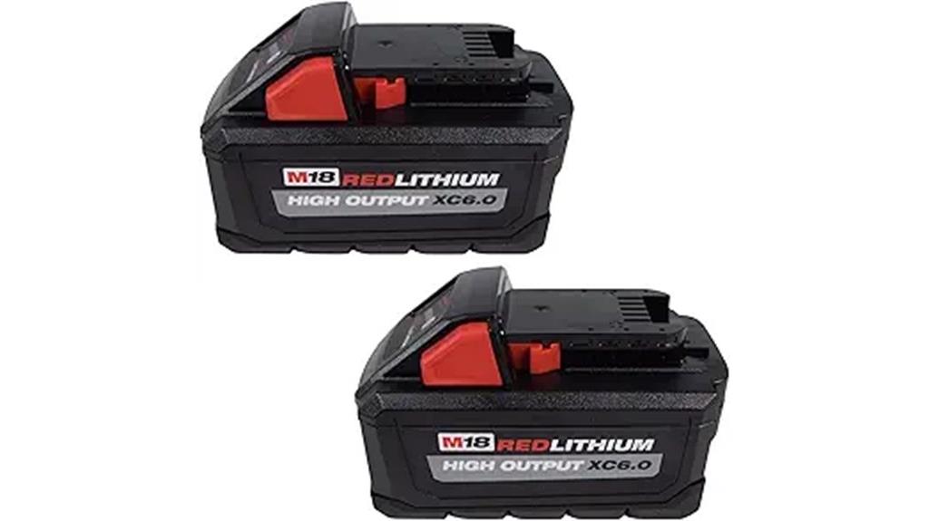 milwaukee m18 6 0ah batteries