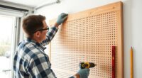 mounting pegboard safely