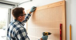 mounting pegboard safely