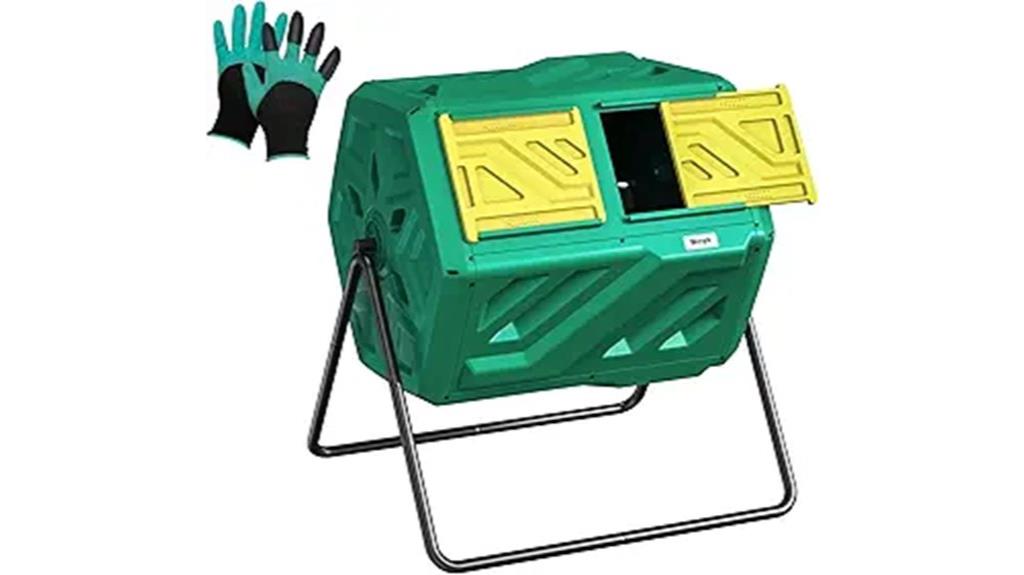 outdoor 43 gallon dual chamber