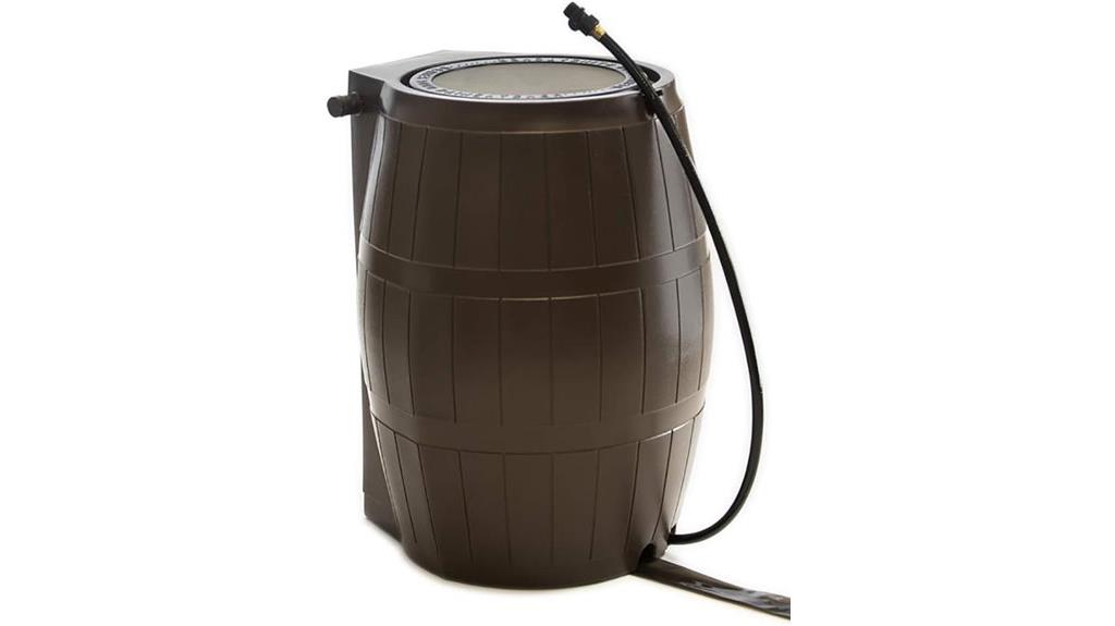 outdoor 50 gallon rain barrel
