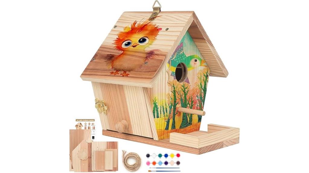 outdoor birdhouse diy kit