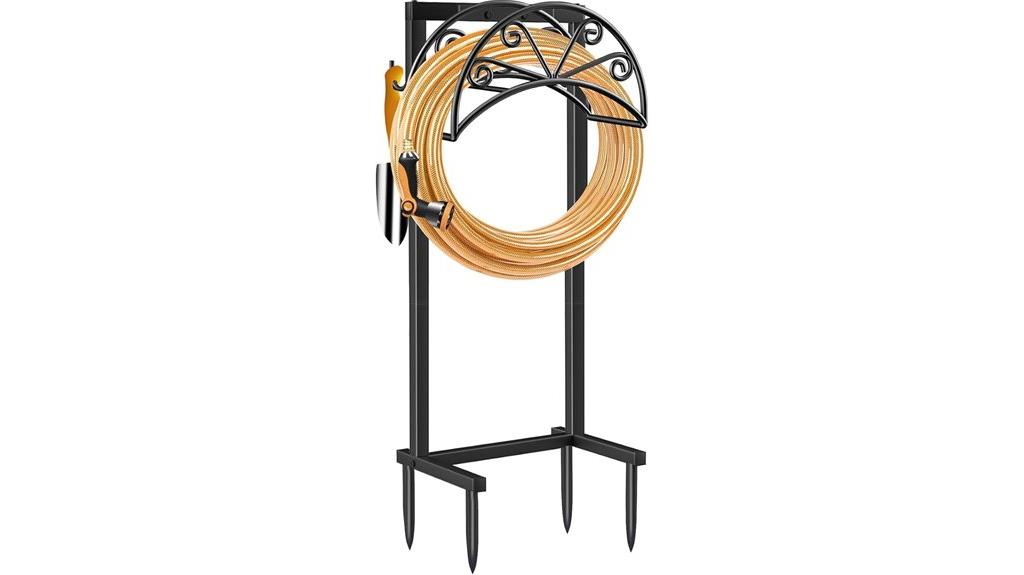 outdoor garden hose storage
