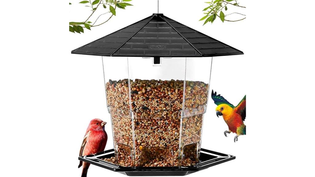 outdoor hanging bird feeder